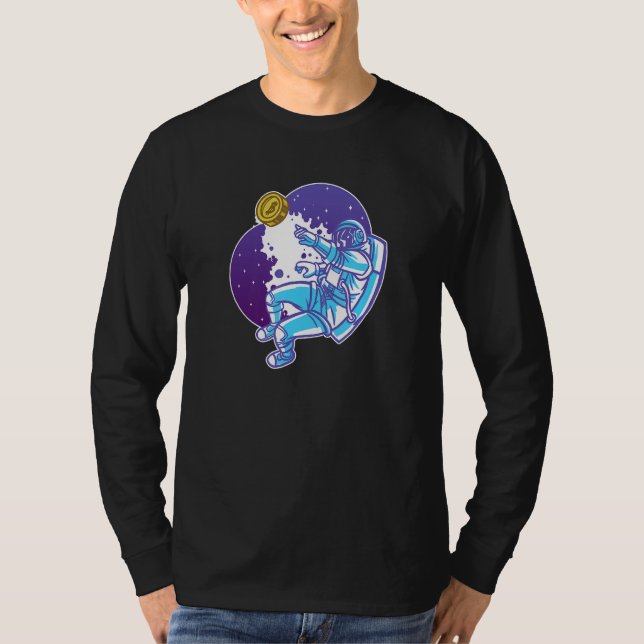 Camiseta Astronauta de Bitcoin (Anverso)