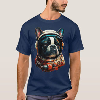 Camiseta Astronauta de Bulldog francés