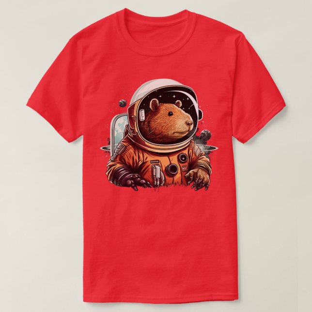 Camiseta Astronauta de Capibara 2 (Diseño del anverso)