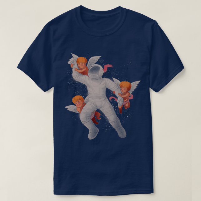 Camiseta Astronauta de Cherubs por Tobe Fonseca (Diseño del anverso)