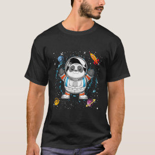Camiseta Astronauta de cohetes de animales en el espacio ul