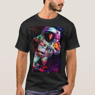 Camiseta Astronauta de color profundo