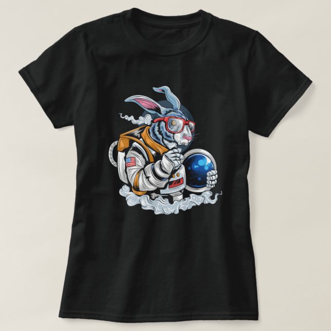 Camiseta Astronauta de conejo (Diseño del anverso)