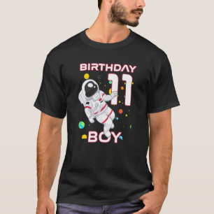 Camiseta Astronauta de cumpleaños 11 años para niños