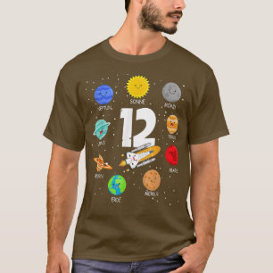 Camiseta Astronauta de cumpleaños 12 años niño de 12 años