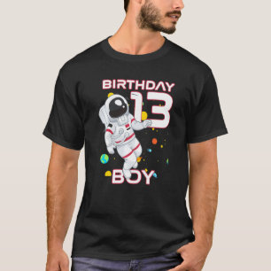 Camiseta Astronauta de cumpleaños 13 años para niños