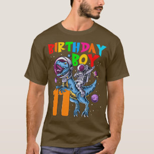 Camiseta Astronauta de cumpleaños de 11 años montando 11ª D