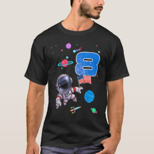 Camiseta Astronauta de cumpleaños de 8 años