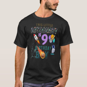 Camiseta Astronauta de cumpleaños de 9 años