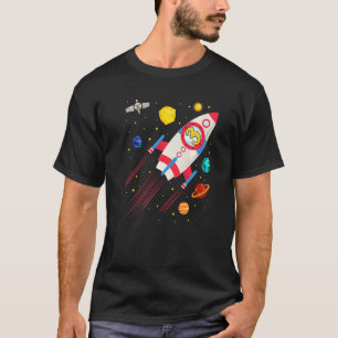 Camiseta Astronauta de cumpleaños del cohete espacial infan