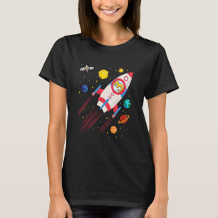 Camiseta Astronauta de cumpleaños del cohete espacial infan