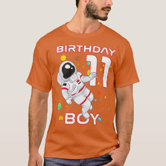 Camiseta Astronauta de cumpleaños número 11 años para niños