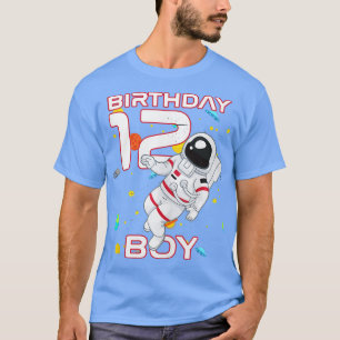 Camiseta Astronauta de cumpleaños número 12 años para niños
