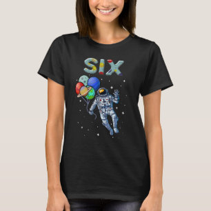 Camiseta Astronauta de cumpleaños número 6 años