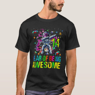 Camiseta Astronauta de Dabbing 14 años espacio de cumpleaño