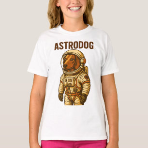 Camiseta Astronauta de Dachshund Wiener Dog Astrodog