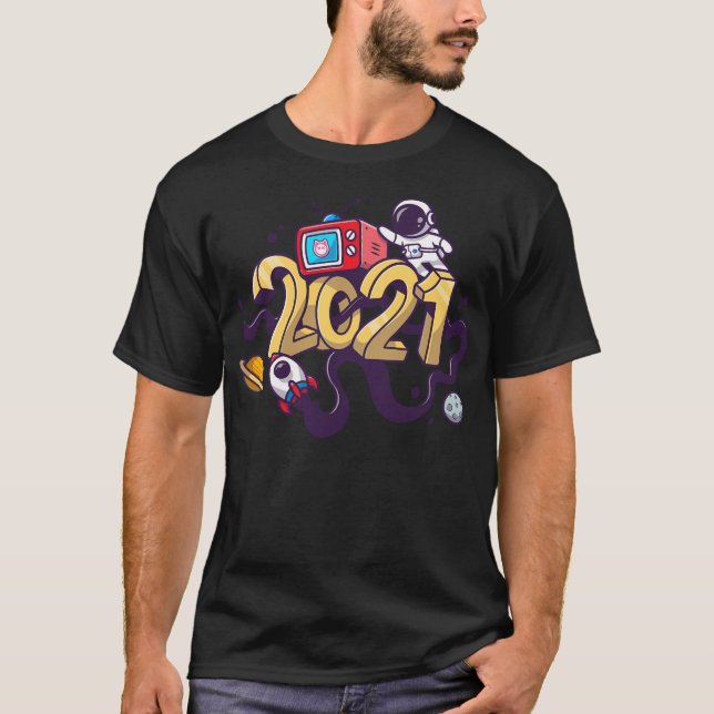 Camiseta Astronauta de Dengobear 2021 (Anverso)