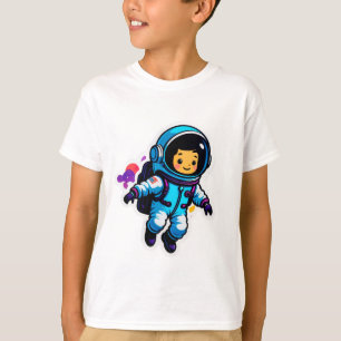 Camiseta Astronauta de dibujos animados lindo