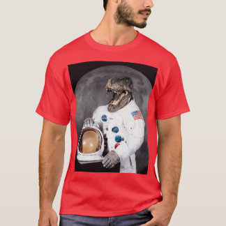 Camiseta Astronauta de Dinosaur TRex