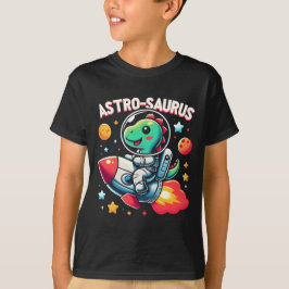 Camiseta Astronauta de dinosaurios adorable para niños "Ast
