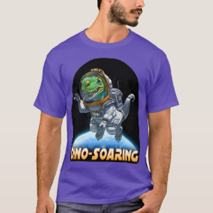 Camiseta Astronauta de dinosaurios en el espacio T-Rex Dino