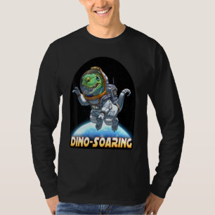 Camiseta Astronauta De Dinosaurios En El Espacio T-Rex Dino