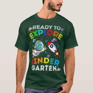 Camiseta Astronauta De Dinosaurios Espaciales Preparado Par