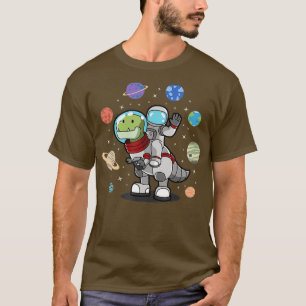 Camiseta Astronauta de dinosaurios planea espacio niños de