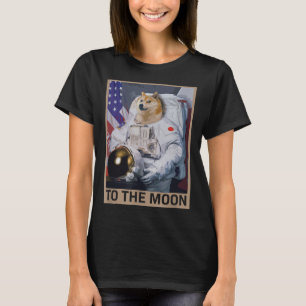 Camiseta Astronauta de Dogecoin al grito de la cadena del b