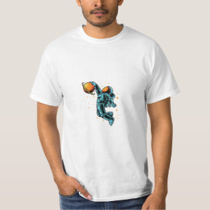 Camiseta Astronauta de fondo blanco