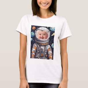 Camiseta Astronauta de foto pequeña para bebé
