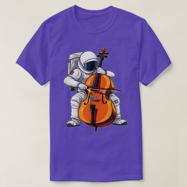 Camiseta Astronauta de Guay Cello Art Cellist Music Cello P (Diseño del anverso)