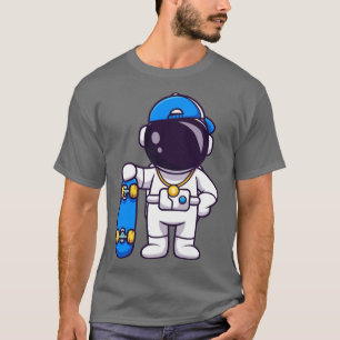 Camiseta Astronauta De Guay Con Personalizado De Skateboard