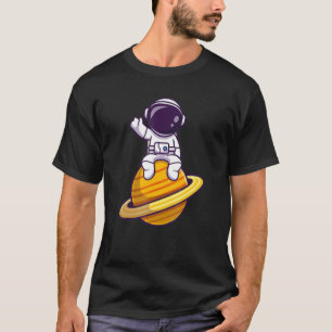 Camiseta Astronauta De Guay Cuto Sentado En El Planeta Satu