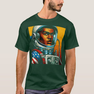 Camiseta Astronauta de historietas en estilo artístico
