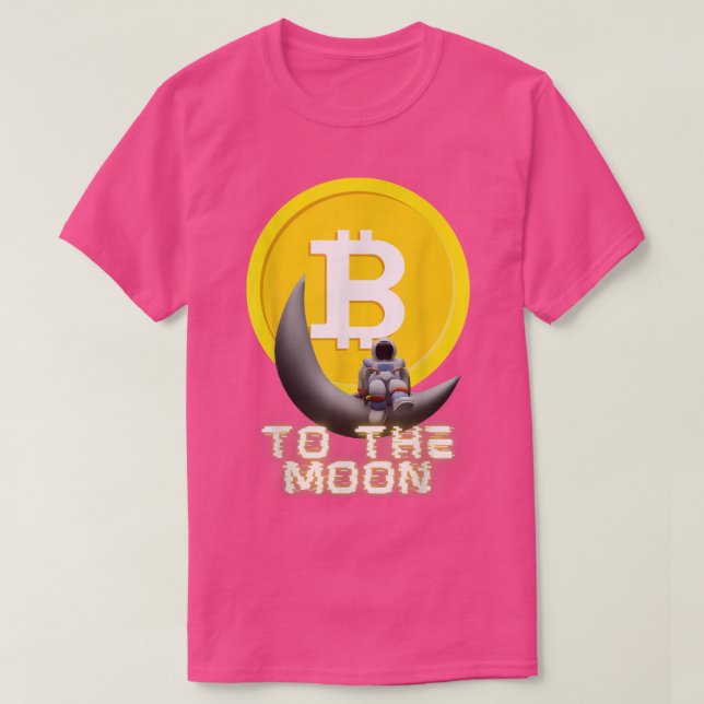 Camiseta Astronauta De Intercambio De Bitcoin A La Criptocu (Diseño del anverso)