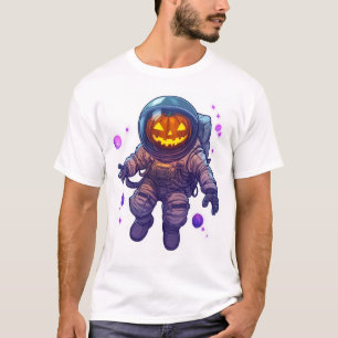 Camiseta Astronauta de Jack-o'-Lantern