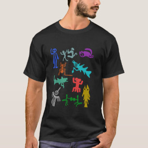 Camiseta Astronauta de la antigua línea Nazca Sudamérica Pe