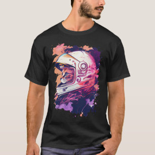 Camiseta Astronauta de la estética del gato espacial de la 