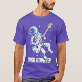 Camiseta Astronauta de la guitarra Bass Odyssey Jam en S