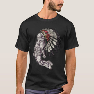 Camiseta Astronauta de la herencia nativa estadounidense