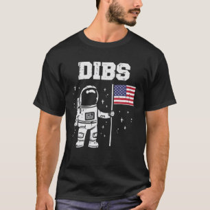 Camiseta Astronauta De La Luna De Los EEUU Bandera Estadoun