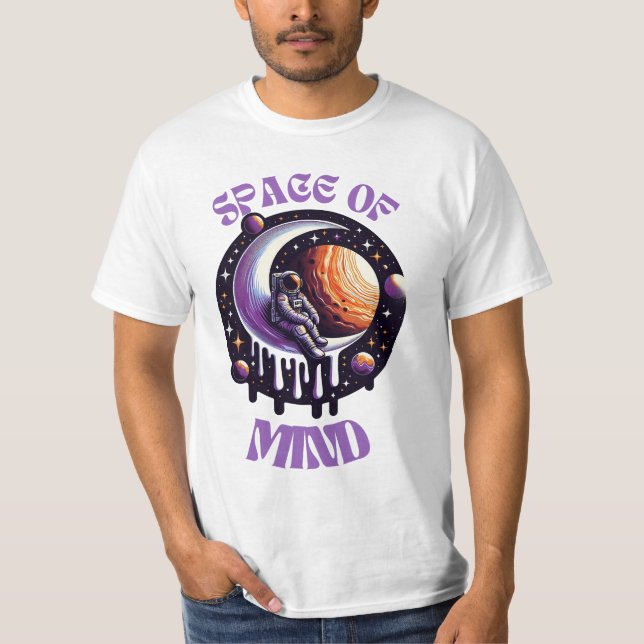 Camiseta Astronauta de la meditación cósmica: paz mental (Anverso)