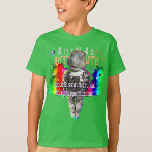 Camiseta Astronauta de la misión espacial del Hippopotamus