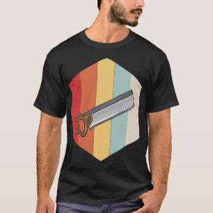 Camiseta Astronauta de madera de artesanía masculina retro