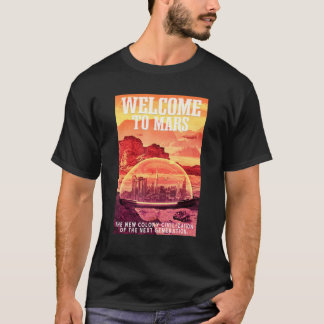 Camiseta Astronauta de Marte Bienvenido a Marte