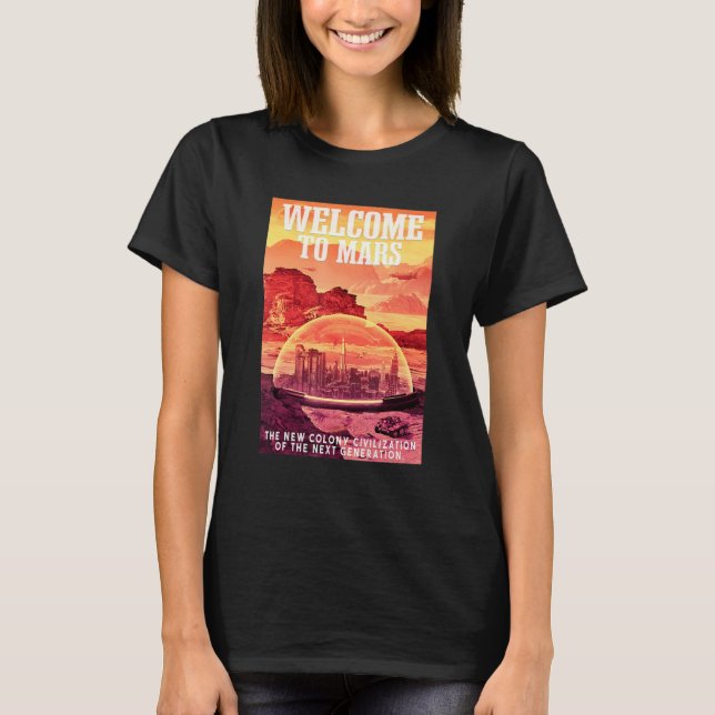 Camiseta Astronauta de Marte Bienvenido a Marte (Anverso)