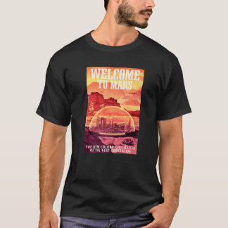 Camiseta Astronauta de Marte Bienvenido a Marte
