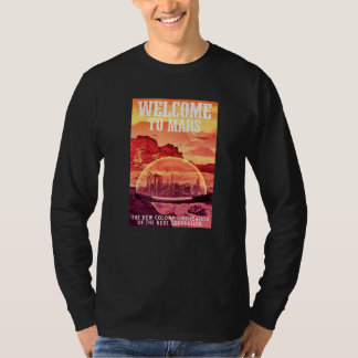 Camiseta Astronauta de Marte Bienvenido a Marte