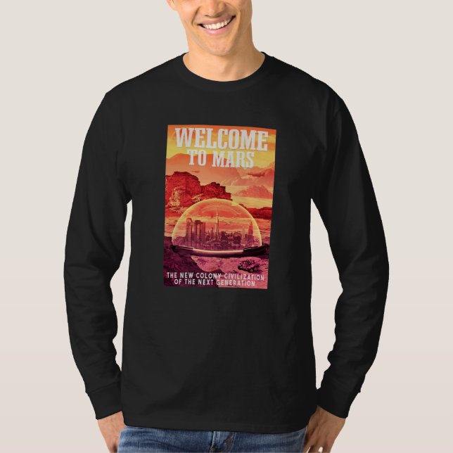 Camiseta Astronauta de Marte Bienvenido a Marte (Anverso)